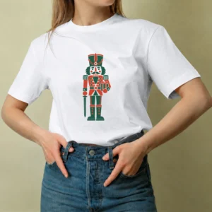 Cascanueces Navideño - mujer Cascanueces Navideño, camiseta blanca, mujer