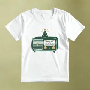 Radio Holiday Hits - principal Radio Holiday Hits, camiseta blanca, principal