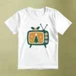 Televisor Navideño Dorado