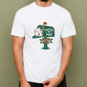 Buzón del Polo Norte - hombre Buzón del Polo Norte, camiseta blanca, hombre