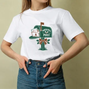 Buzón del Polo Norte - mujer Buzón del Polo Norte, camiseta blanca, mujer