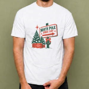 Venta de Árboles del Polo Norte - hombre Venta de Árboles del Polo Norte, camiseta blanca, hombre