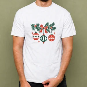 Guirnalda de Esferas - hombre Guirnalda de Esferas, camiseta blanca, hombre
