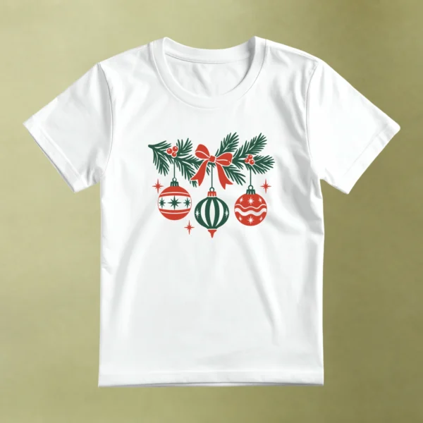 Guirnalda de Esferas, camiseta blanca, principal