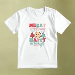 Merry Everything Happy Always - principal Merry Everything Happy Always, camiseta blanca, principal