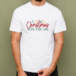 Christmas Is in the Air, camiseta blanca, hombre