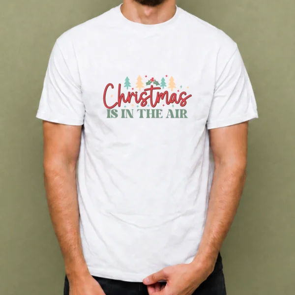 Christmas Is in the Air, camiseta blanca, hombre