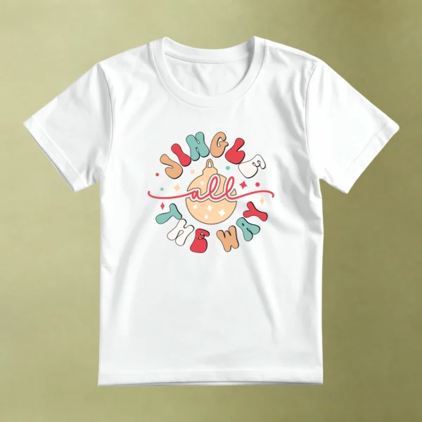 Jingle All the Way, camiseta blanca, principal