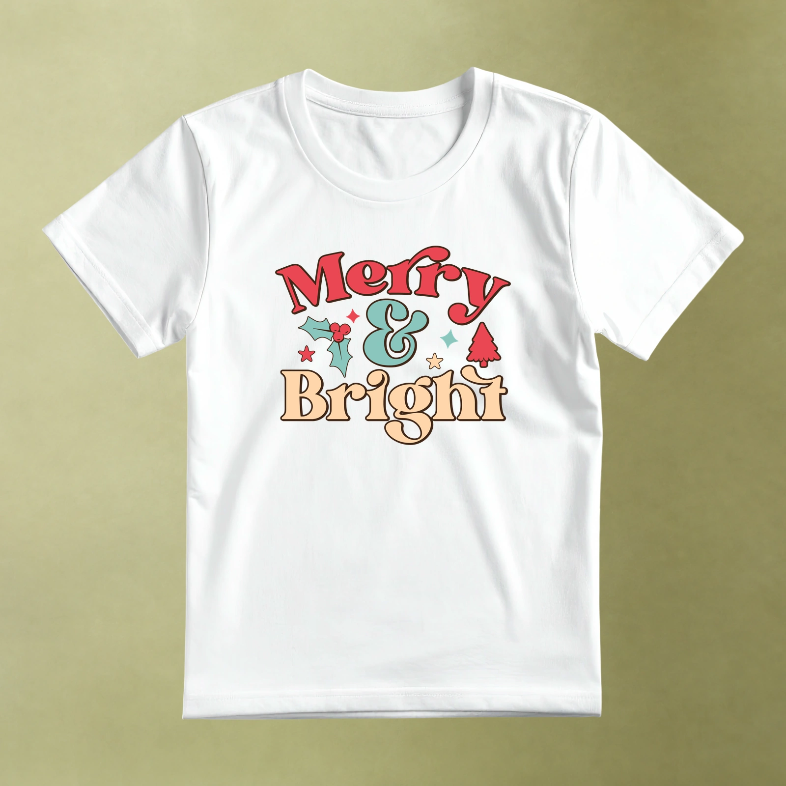 Playera Merry and Bright