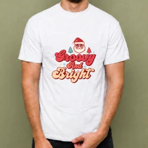Groovy and Bright - hombre Groovy and Bright, camiseta blanca, hombre