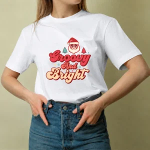 Groovy and Bright - mujer Groovy and Bright, camiseta blanca, mujer