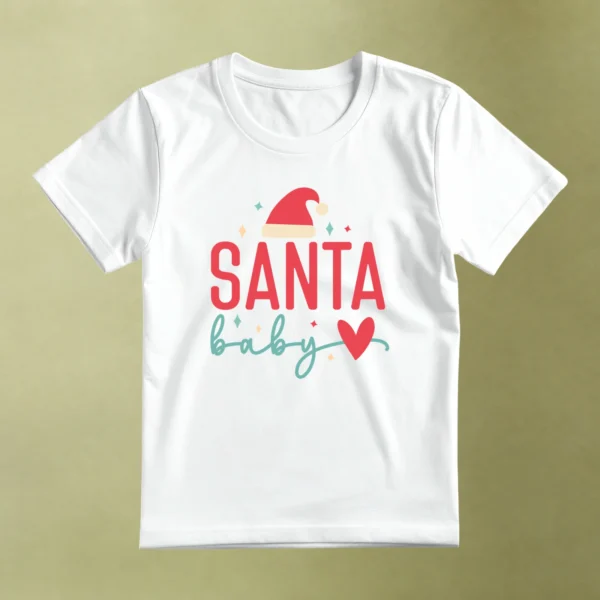Santa Baby, camiseta blanca, principal